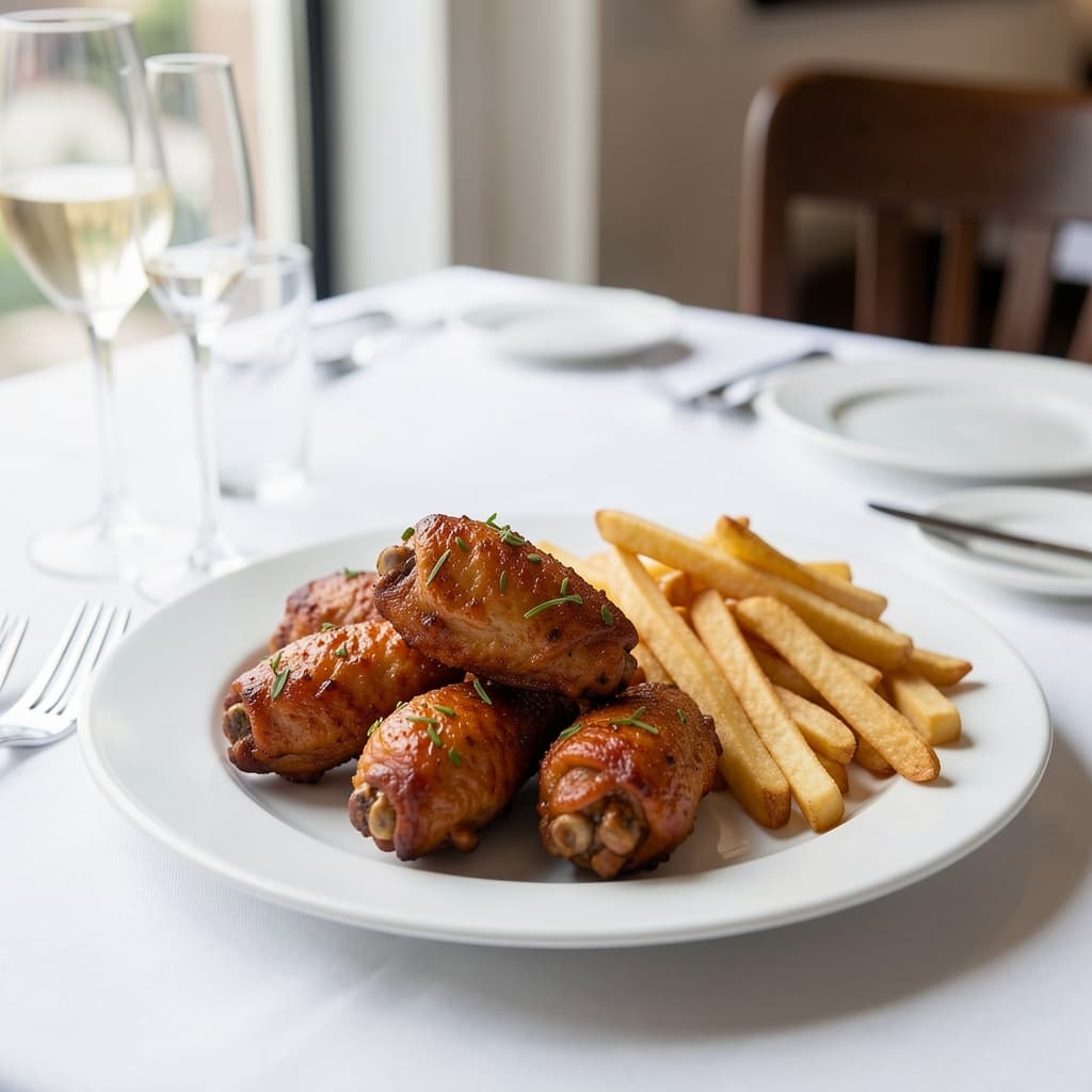Chicken Wings(6pc. w/Fries)