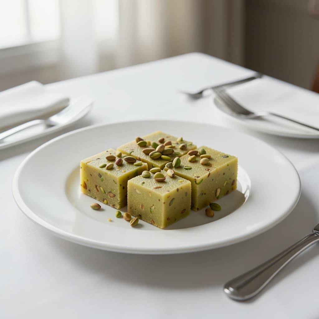 Pistachio Burfi